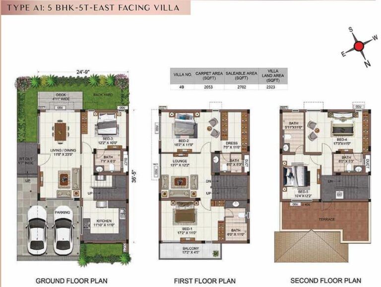 5BHK+5T East A1 - Casagrand Tranquil Villas