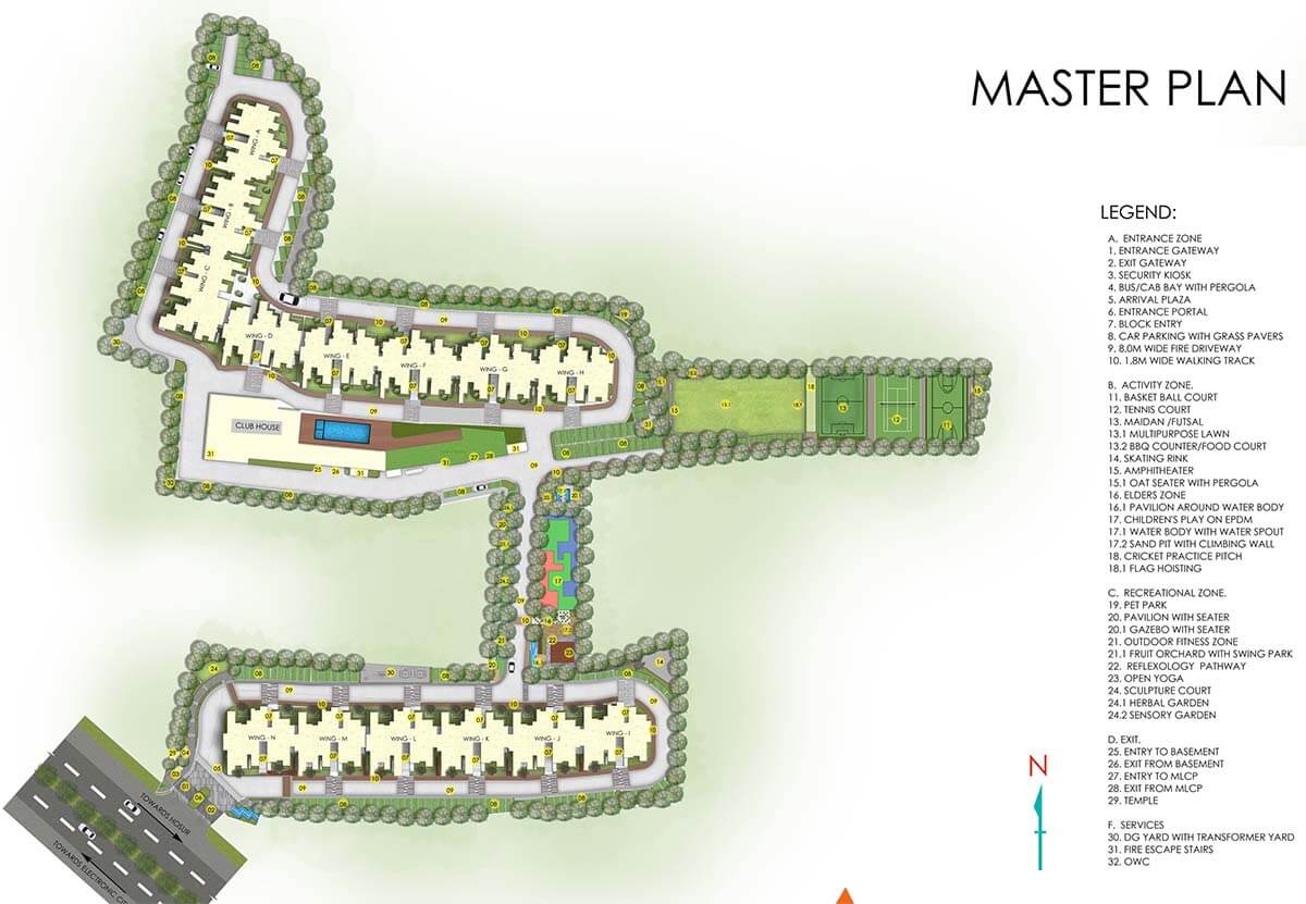 Master Plan - SNN Raj High Gardens