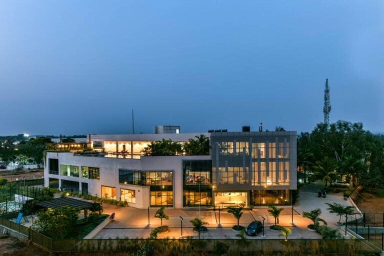View Of Clubhouse At Night - TATA New Haven