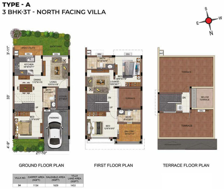 A 3BHK+3T - CasaGrand Mabelle