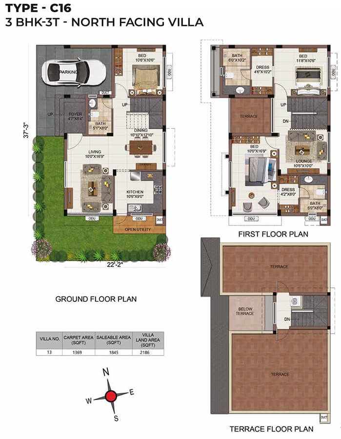 C16 3BHK+3T - CasaGrand Mabelle