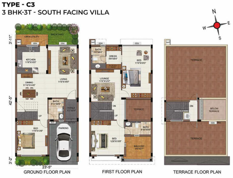 C3 3BHK+3T - CasaGrand Mabelle