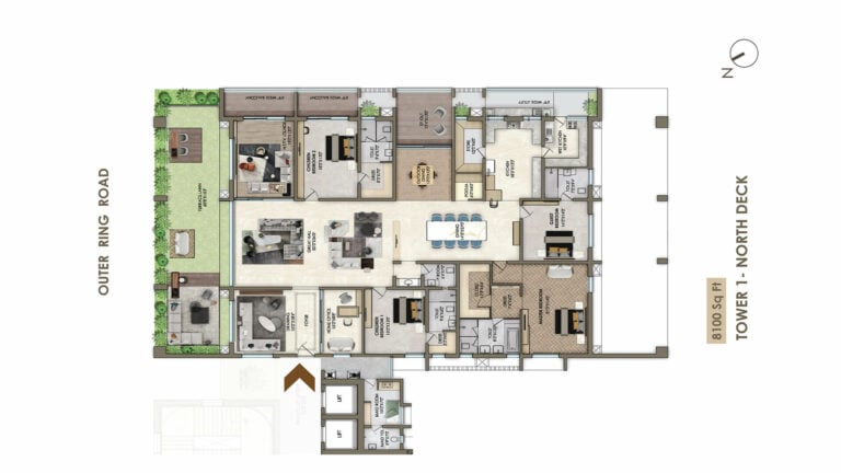North-Deck-Layout-8100-Sq.-Ft - Poulomi Palazzo