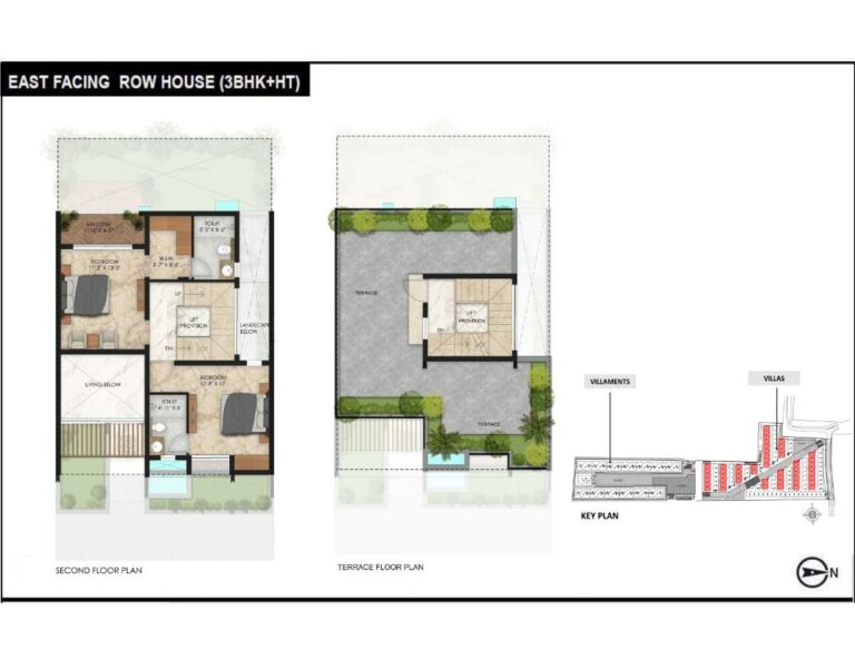 Row House E S,Terrace - Radiance Gardenia