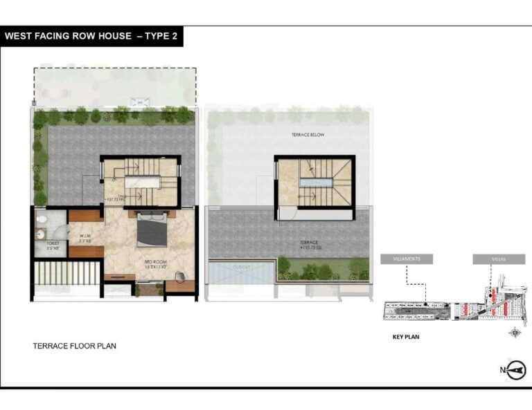 Row House W 2 Terrace - Radiance Gardenia