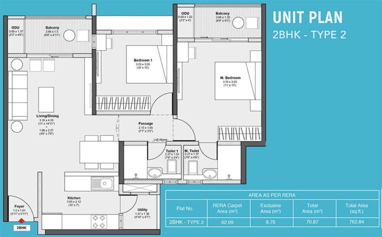 762 2BHK-2 - Godrej Serene