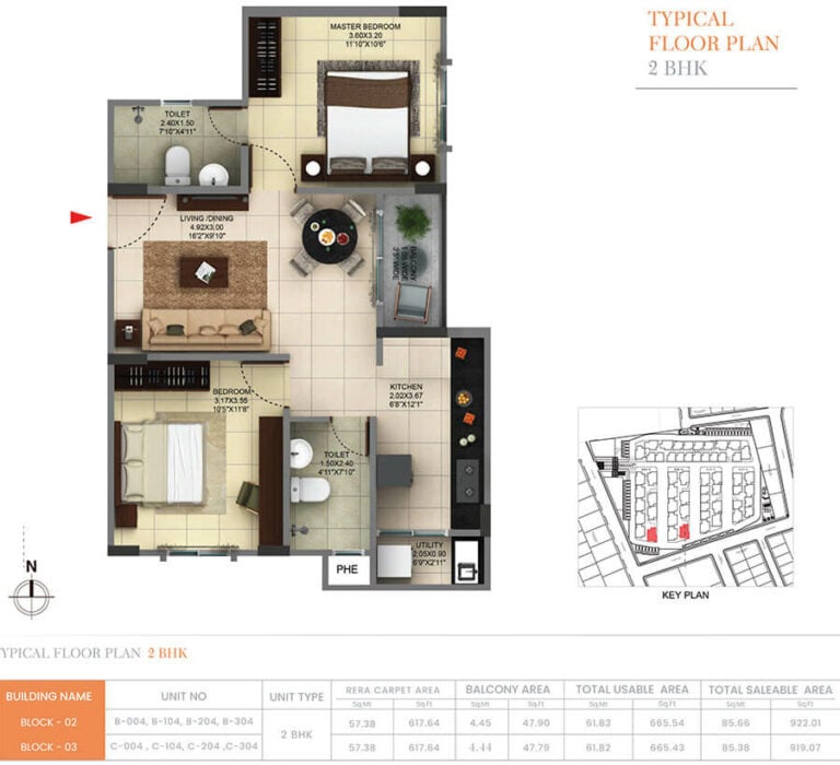 922 2BHK - Pride Sunrise Phase 2