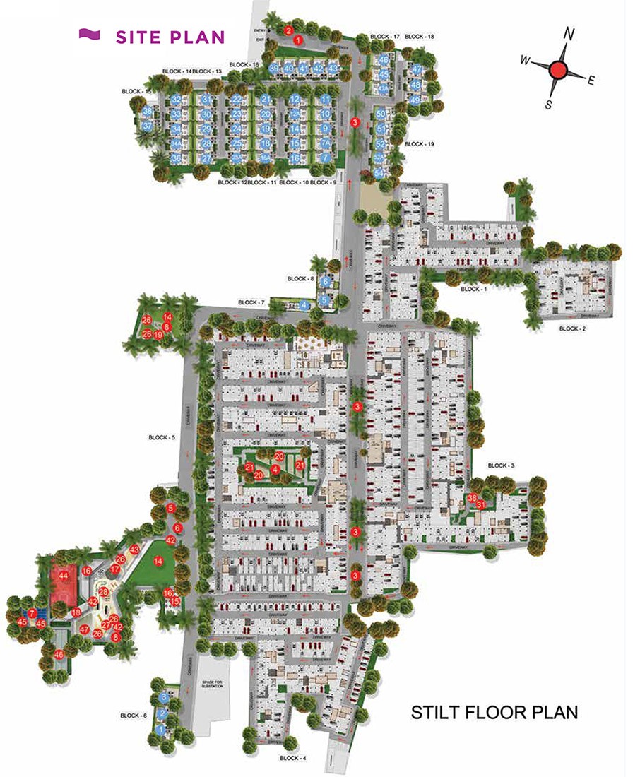 Master Plan - Casagrand Flagship Apartments, Villas