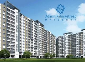 Main Elevation - Adarsh Palm Retreat Mayberry