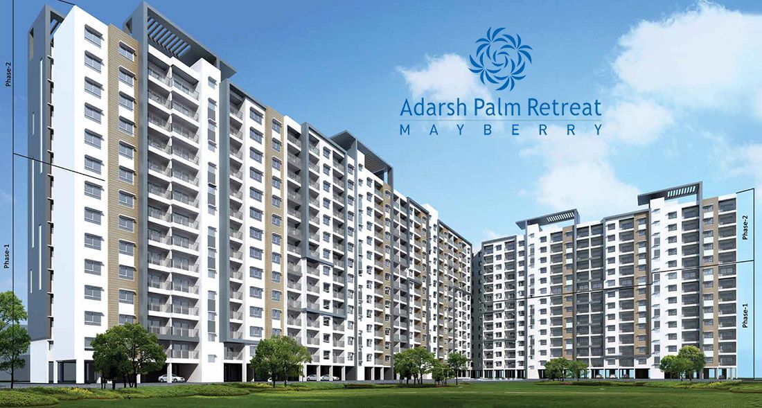 Main Elevation - Adarsh Palm Retreat Mayberry