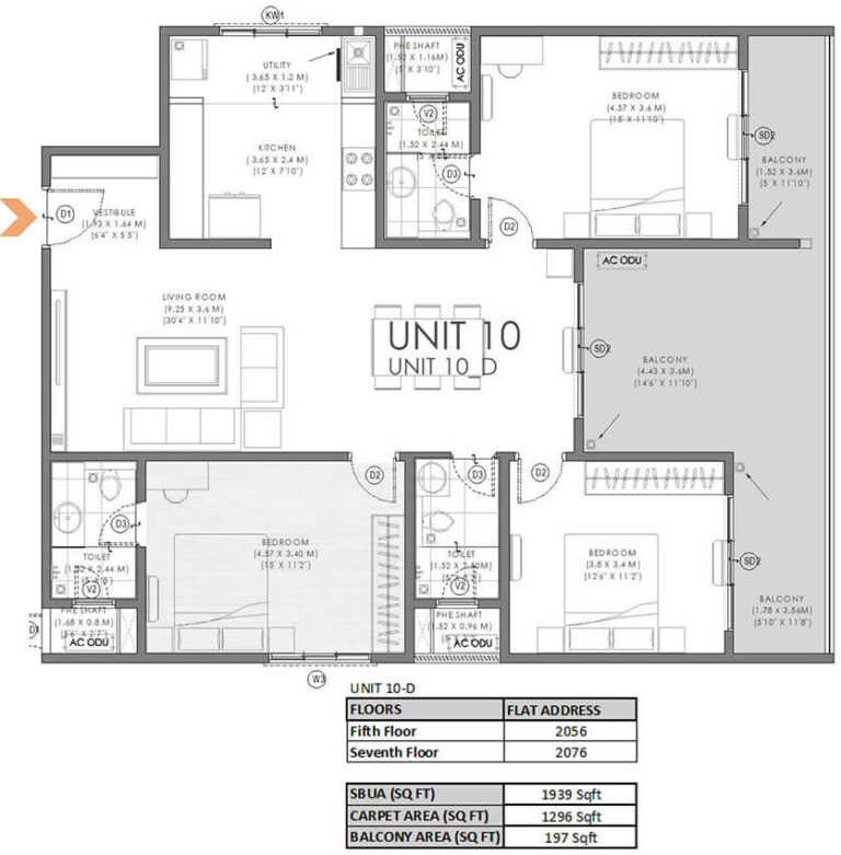 3BHK 1939 - Svamitva Soul Spring Codename HSR