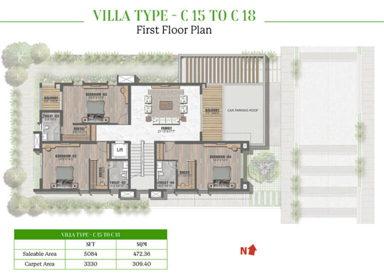 Villa C First - Prestige Dew Drops Villas