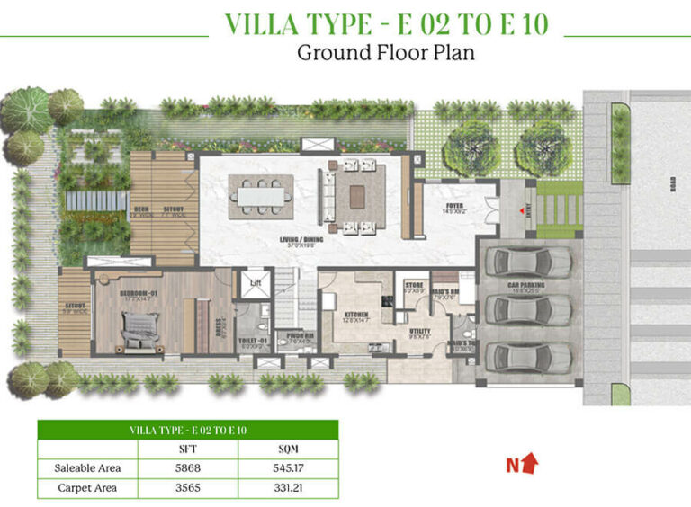 Villa E Ground - Prestige Dew Drops Villas