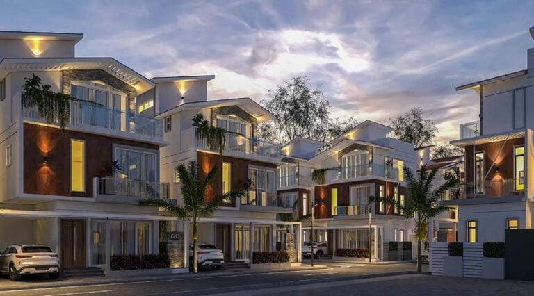 Elevation B - Sowparnika Life On The Green Villas