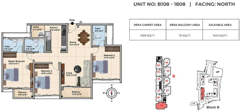1643 3bhk+3t tvs emerald elements