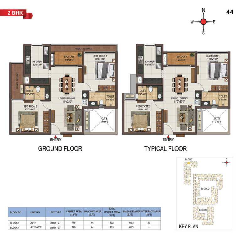 2bhk 1153 casagrand majestica