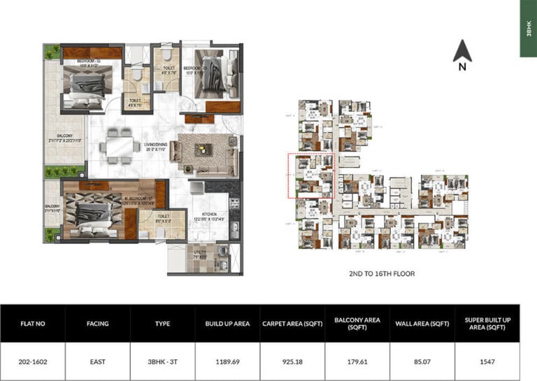 3bhk 1547 mana verdant jakkur