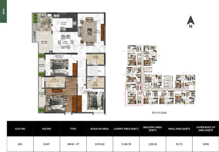 3bhk 1898 mana verdant jakkur