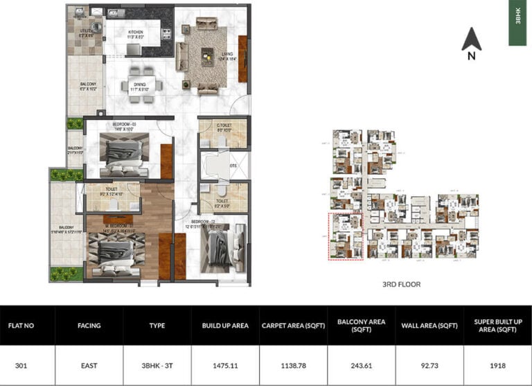 3bhk 1918 mana verdant jakkur