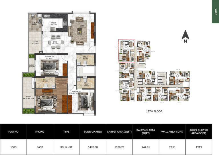 3bhk 1919 mana verdant jakkur