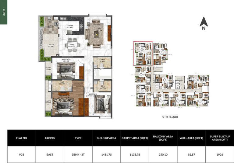 3bhk 1926 mana verdant jakkur