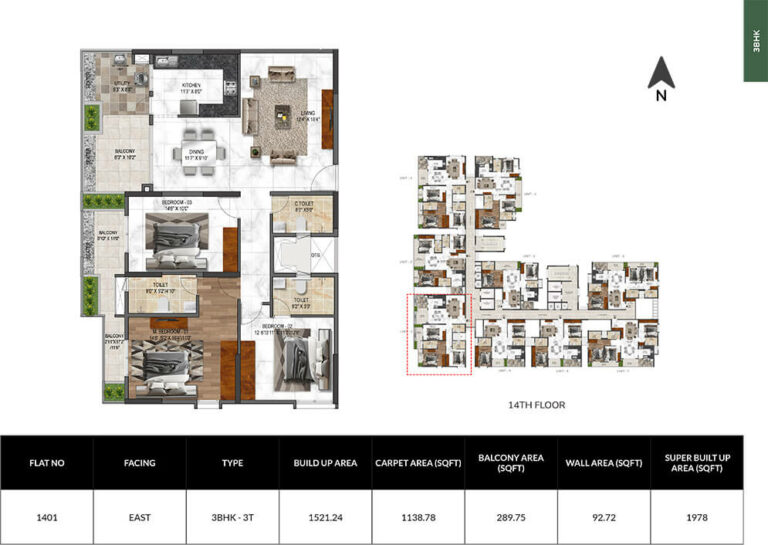 3bhk 1978 mana verdant jakkur