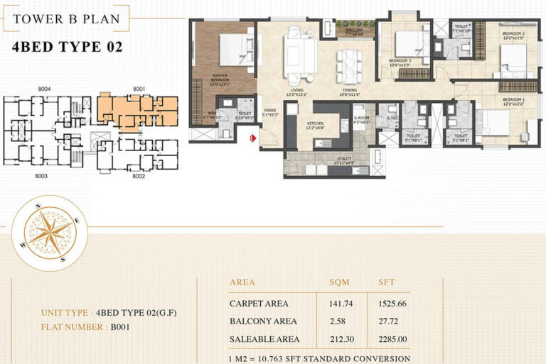 4bhk 2285 shriram esquire koramangala