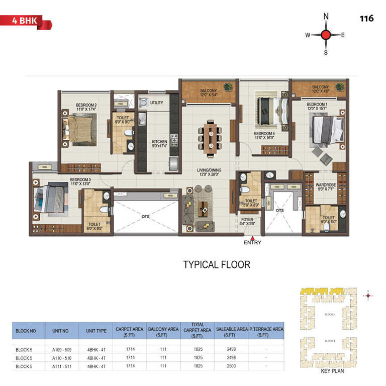 4bhk 2499 casagrand majestica