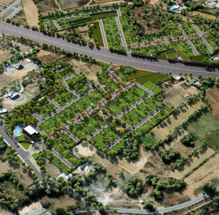 aerial tattvam woodsvale villas