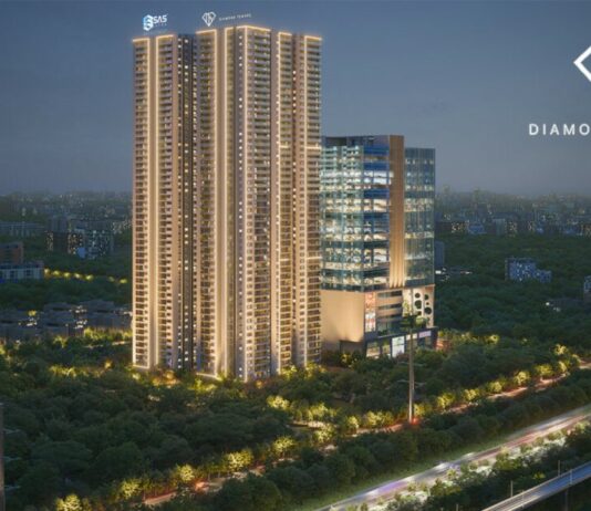 main elevation sas diamond towers