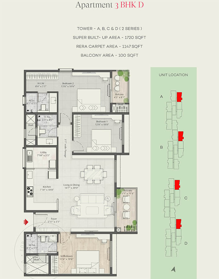 3bhk 1720 dnr parklink Phase 2