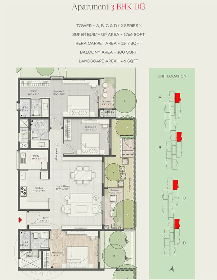 3bhk 1766 dnr parklink Phase 2