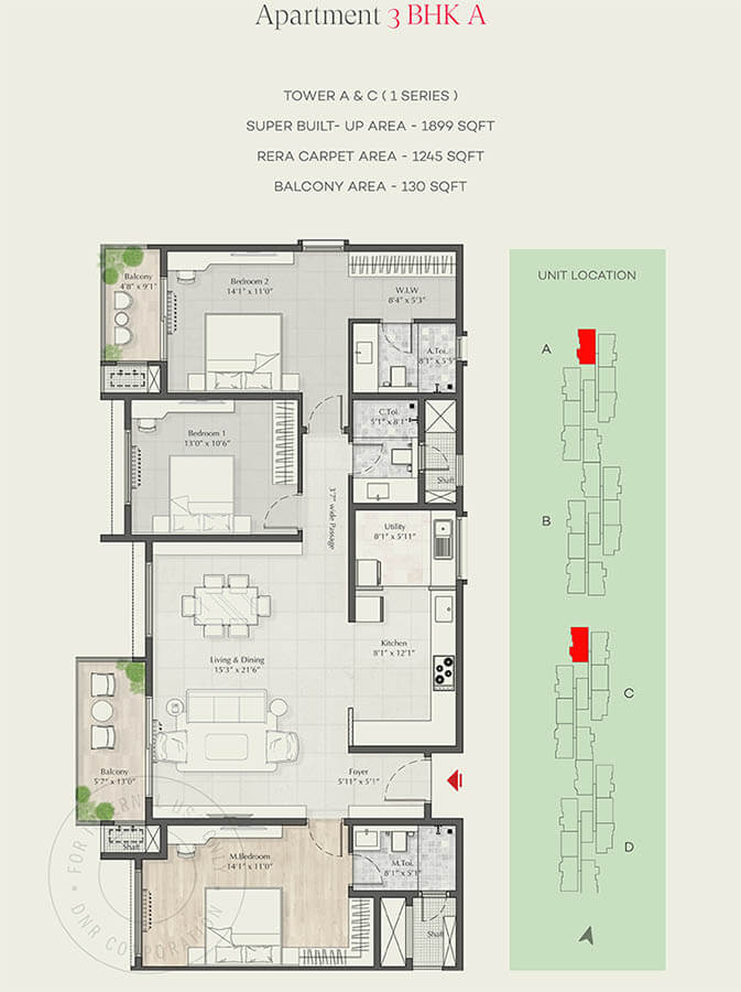 3bhk 1899 dnr parklink Phase 2