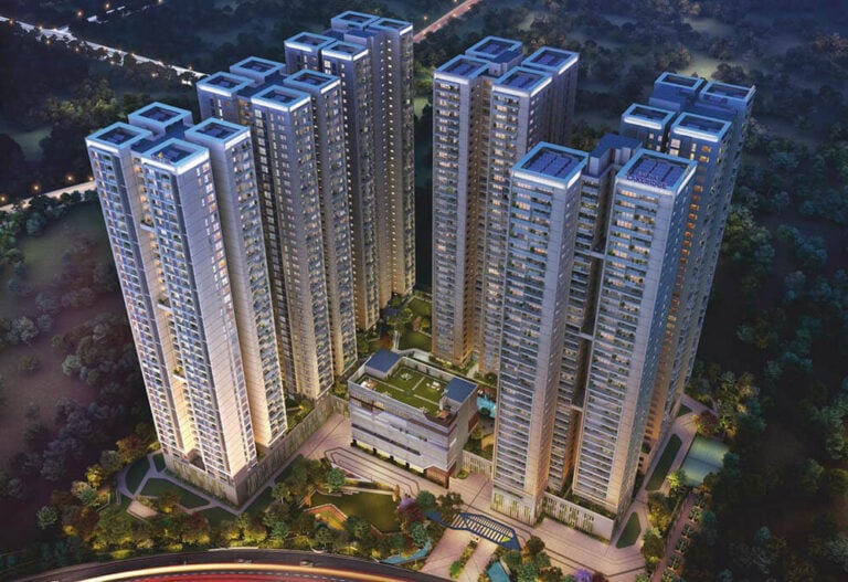 aerial view sattva lakeridge in neopolis