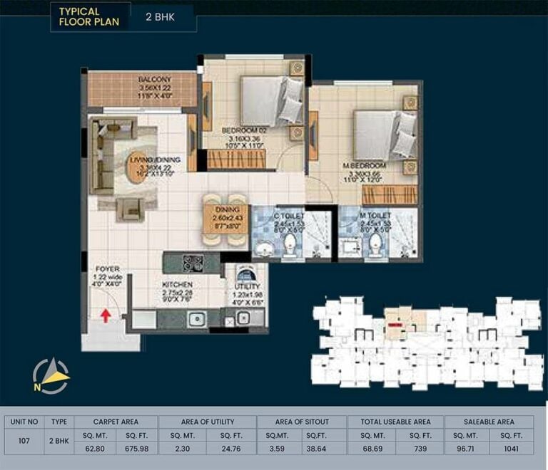 2bhk 1041 pride altius