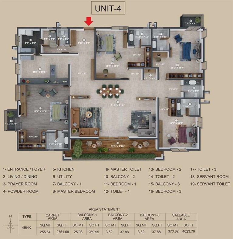 4bhk 4023 incor the eighty at carmel heights