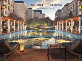 swimming pool view godrej athena