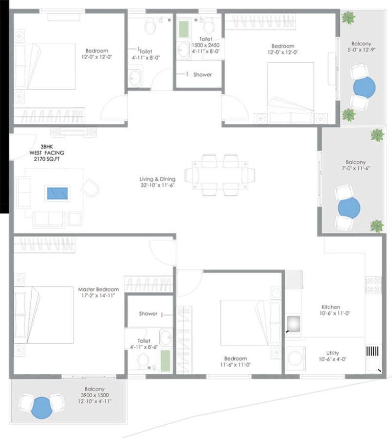3bhk 2170 abhee silicon shine phase 2
