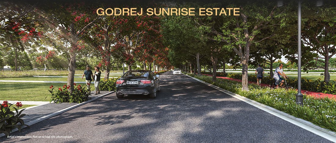 elevation main godrej sunrise estate plots oragadam