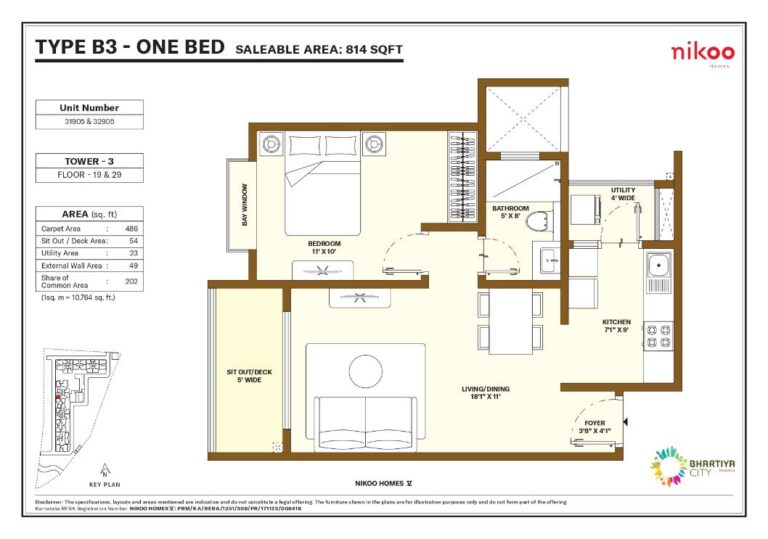 1bhk 814 nikoo homes 5 bhartiya city