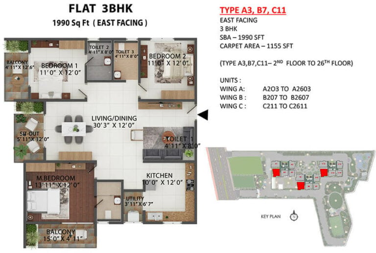 3bhk 1990 abhee celestial city