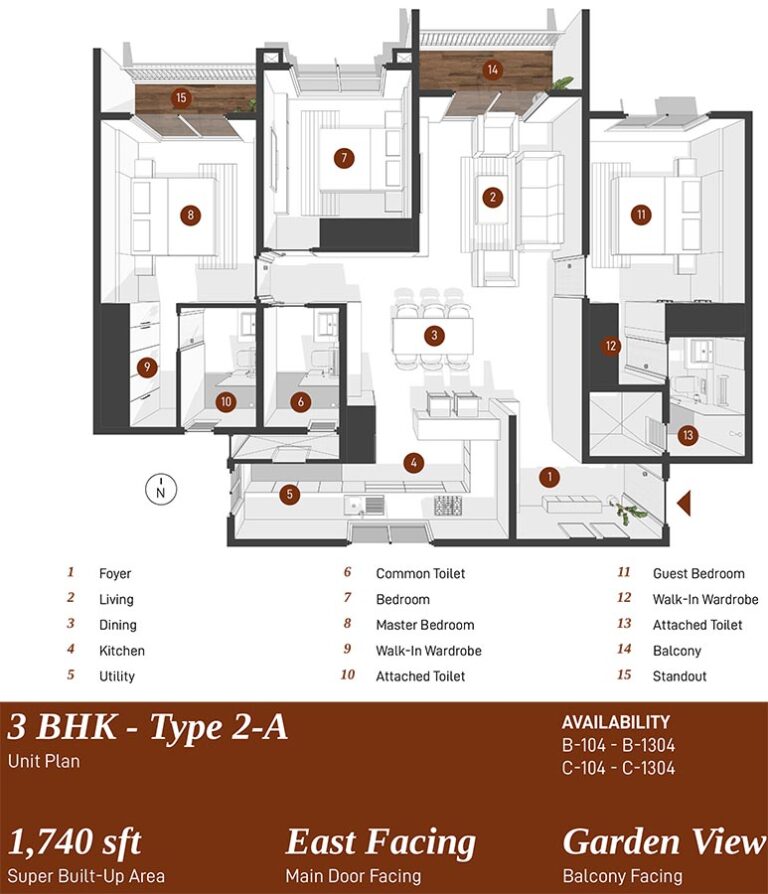 3bhk 2a 1740 spectra parijatha whitefield