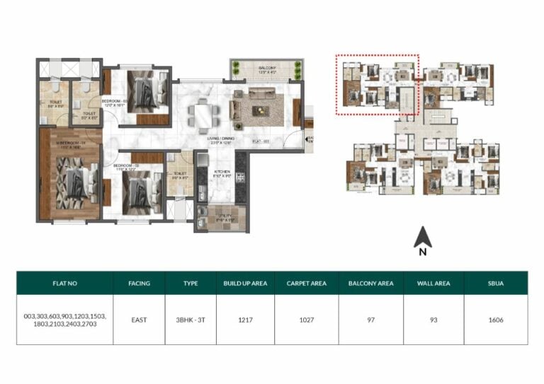 3bhk+3t 1606 mana dale sarjapur