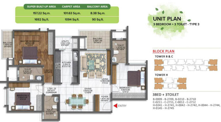 3bhk+3t 1692 brigade sanctuary