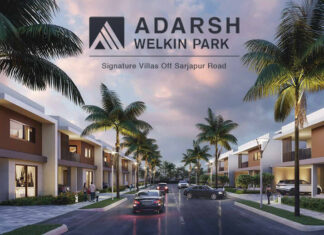 main elevation adarsh welkin park villas