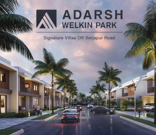 main elevation adarsh welkin park villas