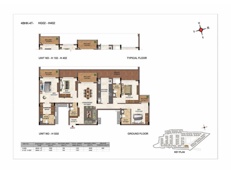 4bhk+4t a casagrand hazen