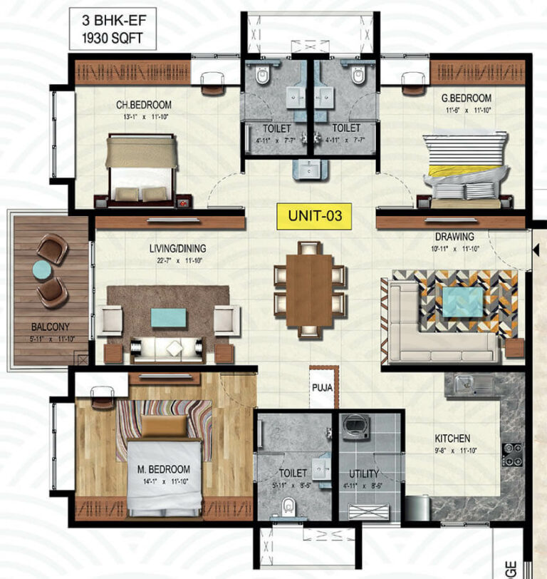 3bhk 1930 wave by raghava wave hyderabad