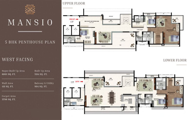5bhk penthouse 6801 mana jardin neo