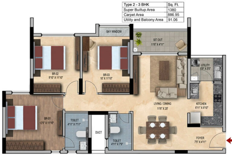 3bhk 1380 snn estates felicity